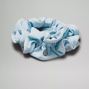 BABY BLUE LULU LEMON Reflective Scrunchie